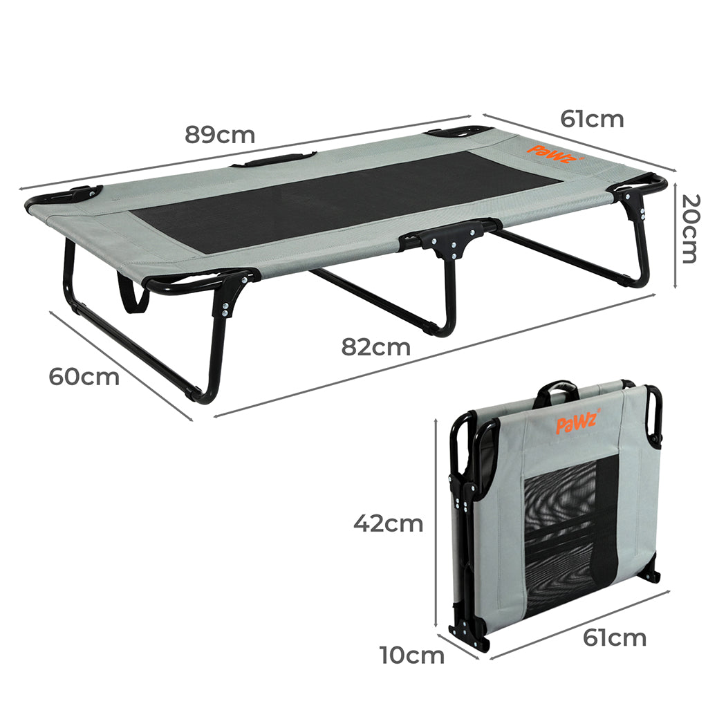 Pawz Pet Elevated Bed Dog Raised Trampoline Foldable Large M Size-1954802483620614146