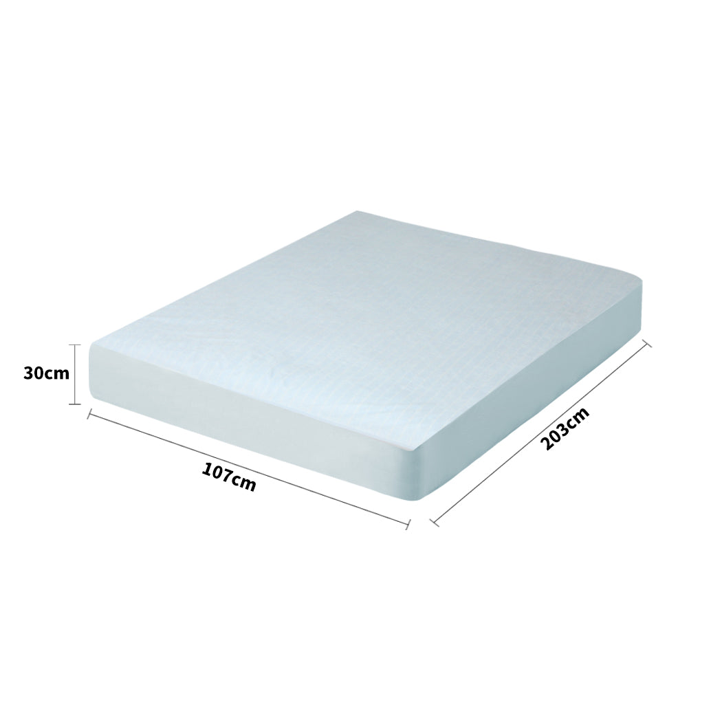 Dreamz KS Mattress Protector Pillowcases King Single Blue-1954802846893477890