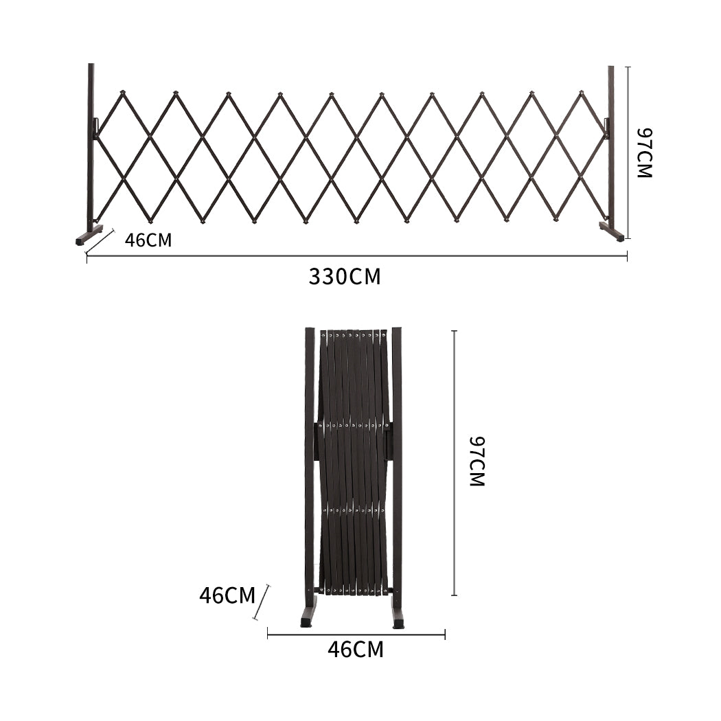 Garden Security Fence Gate Gate Metal Brown-1910113188955951105