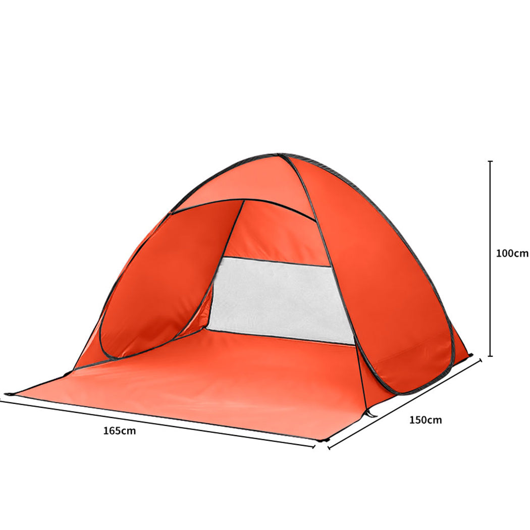 Mountview Pop Up Beach Tent Caming Portable Orange-1910112599937257473