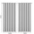 2x Blockout Curtains Panels 3 Layers Grey-1910113273399873537