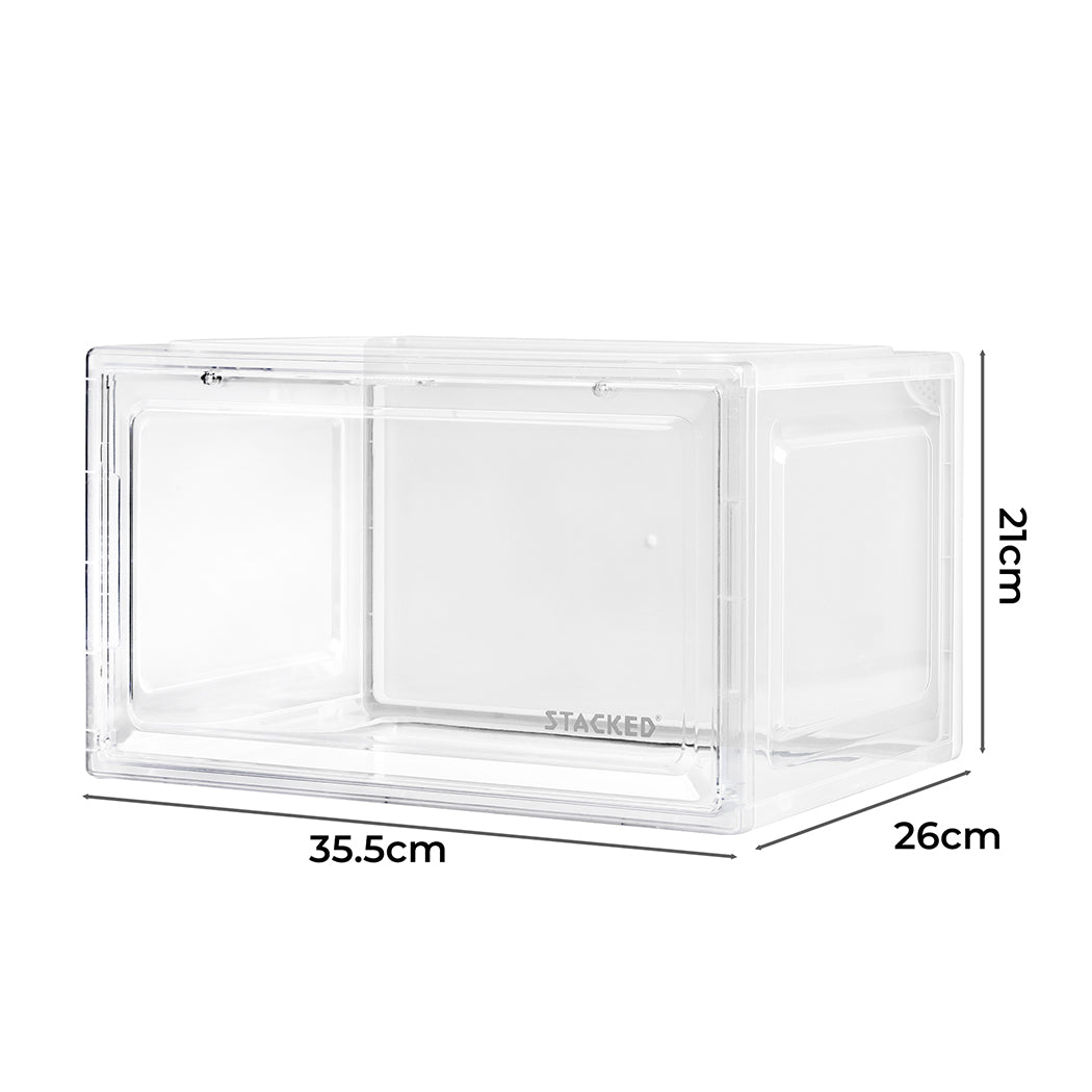 Stacked Shoe Box Acrylic Sneaker Display 1PC Clear-1954802596967485442
