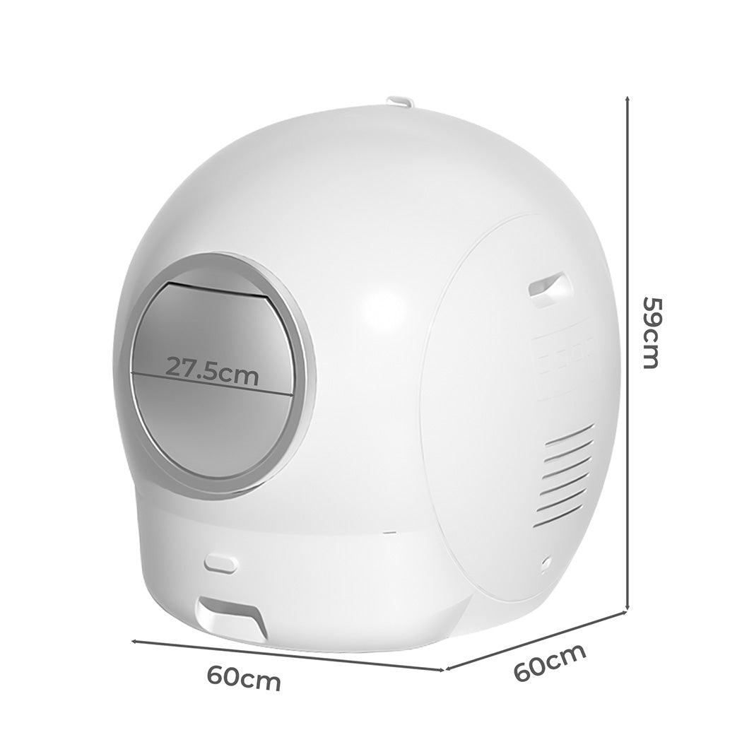 Pawz Self Cleaning Cat Litter Box Large Enclosed Toilet-1973193538569113601