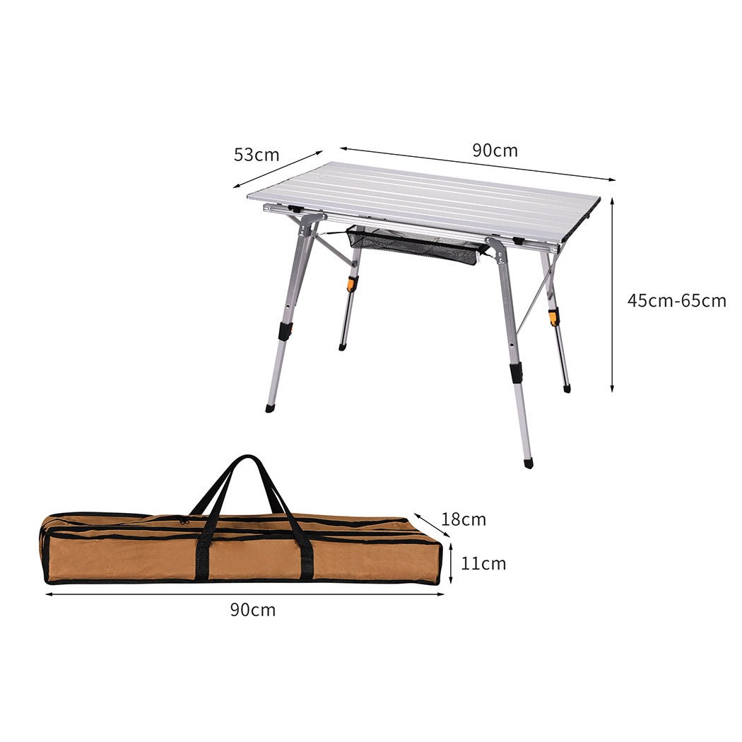 Levede Camping Table Roll Up Folding-1954802656799232001