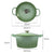 TOQUE 4L Enamel Dutch Oven Pot in Green Colour-1954802795852992514