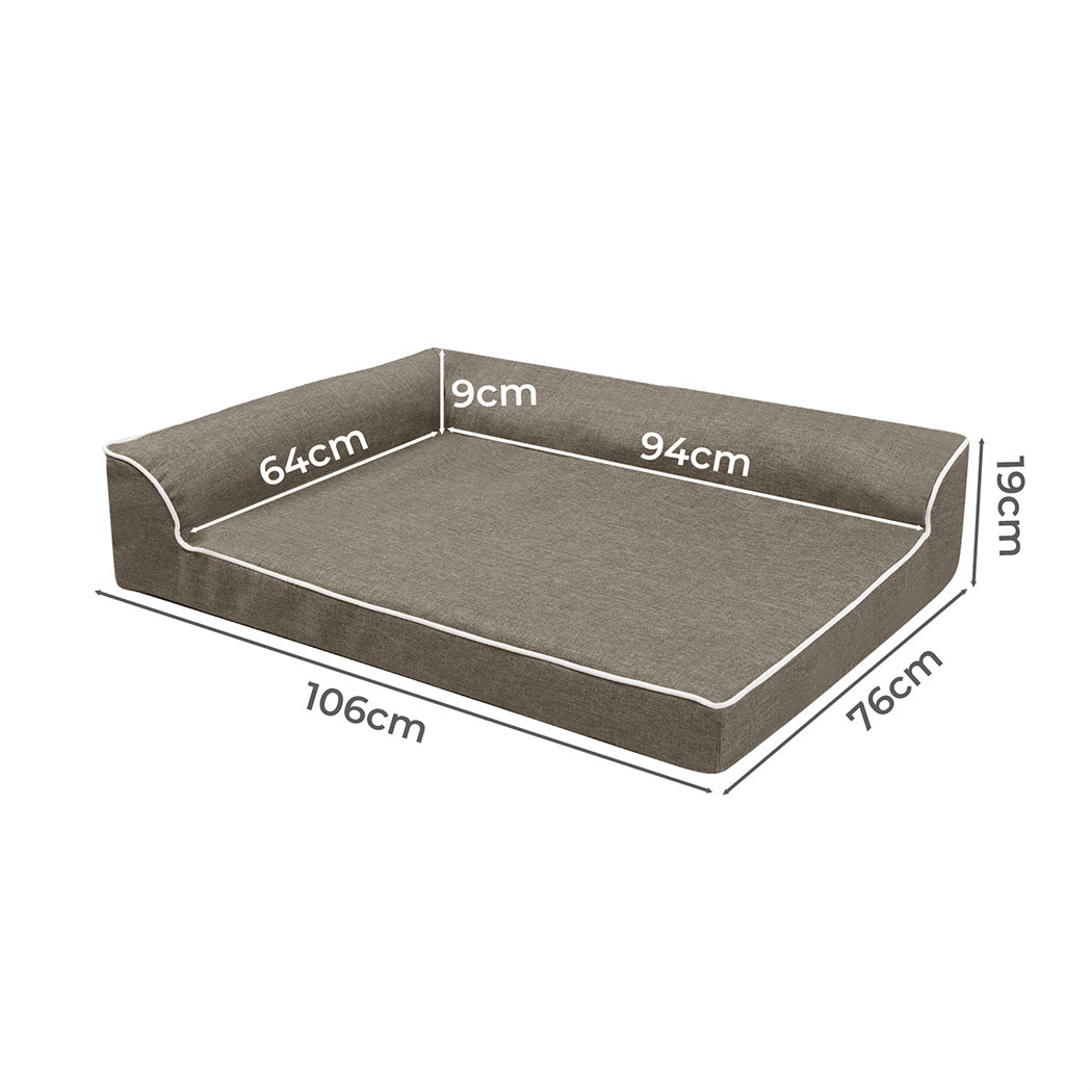 Pawz Orthopedic Dog Bed XL Coffee-1954802427345637378