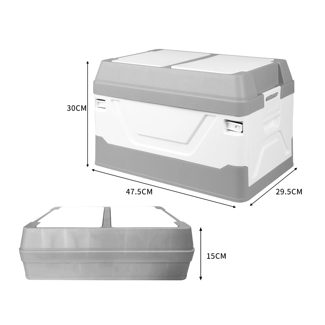 Manan Car Boot Organiser 3-in-1 Collapsible Grey-1919892927602102274