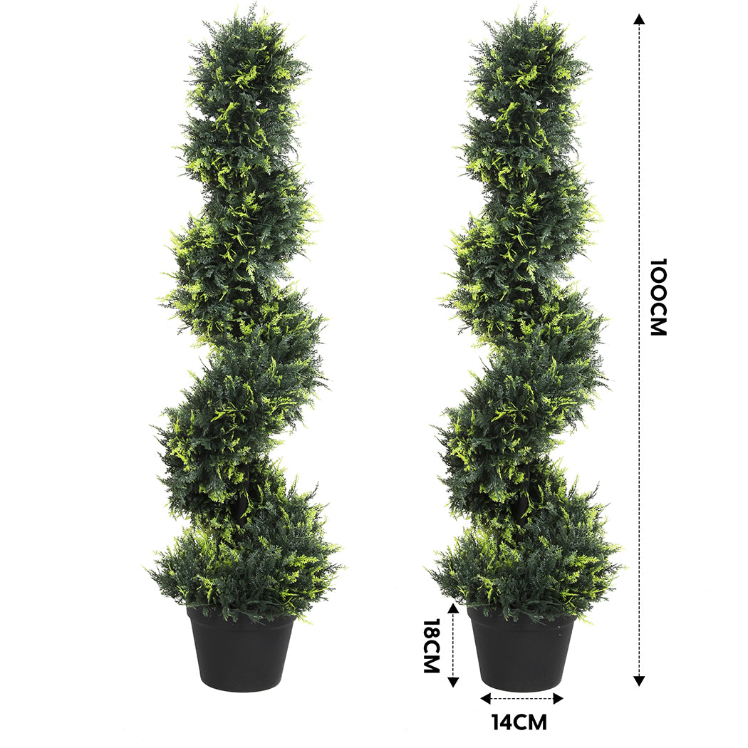 Lambu Artificial Spiral Cedar Tree-1954802441312669698