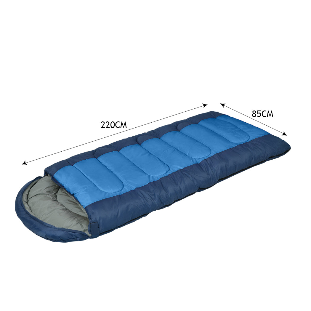 Mountview Sleeping Bag Outdoor Camping Blue-1954802649845075970