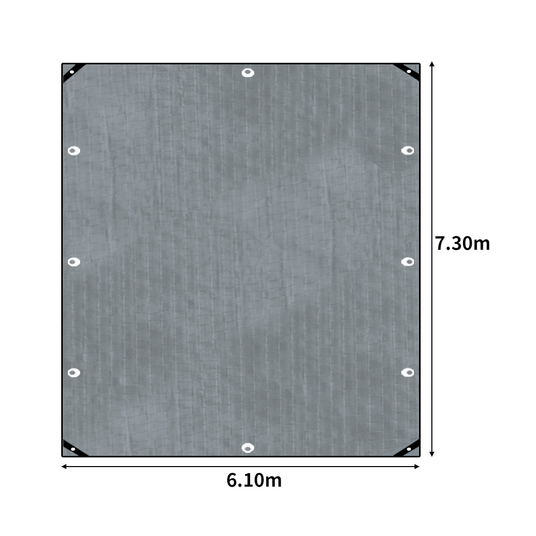 Manan Tarp Tarpaulin 200GSM Camping 6.1x7.3m-1910112315529891842