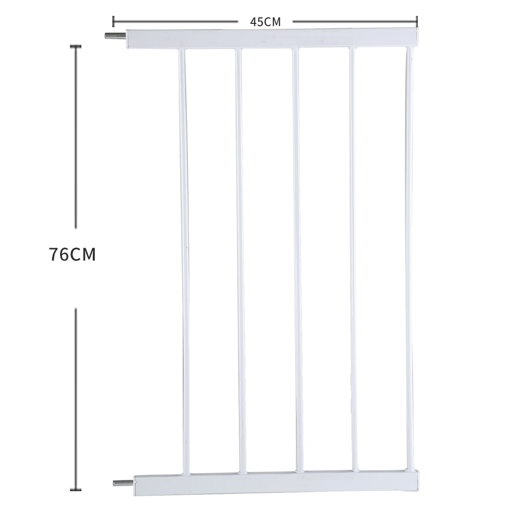 Levede Baby Safety Gate Adjustable Pet White 45cm Extension-1954802908788822017