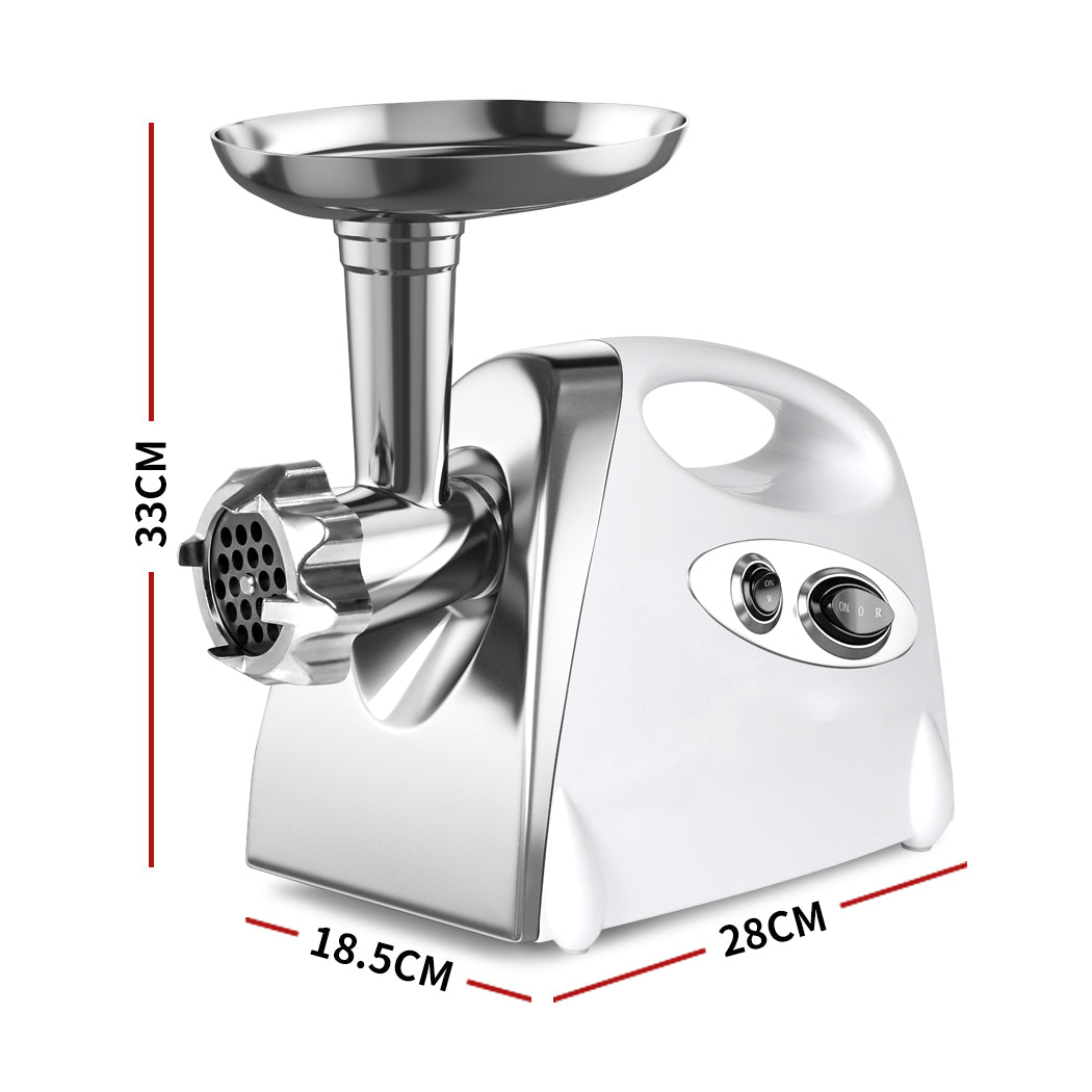 800W Electric Meat Grinder Mincer Sausage White-1910112869324820481