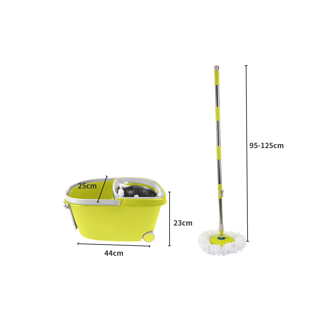 Cleanflo Spin Mop Bucket Set 360? Spinning Green-1954802719755735042