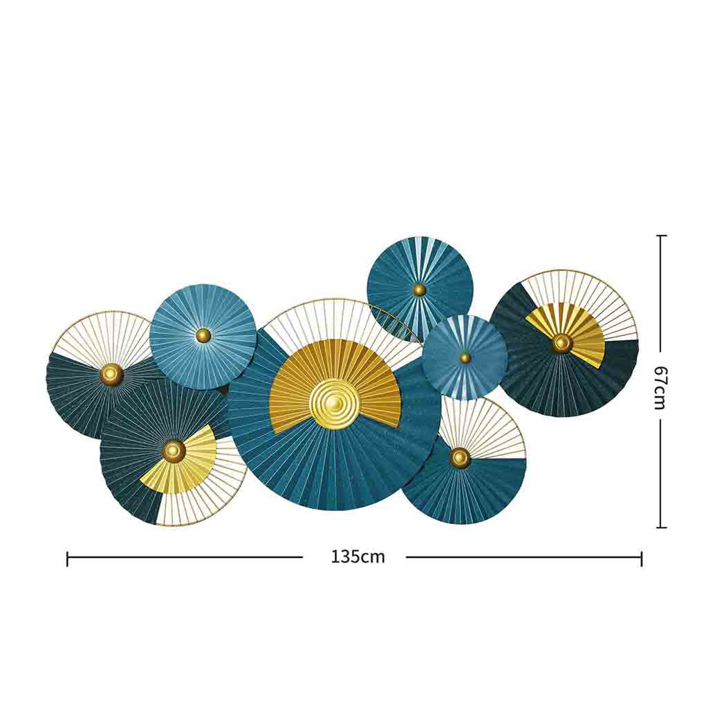 Levede Large Metal Wall Art Leaf Hanging-1910113317041606658