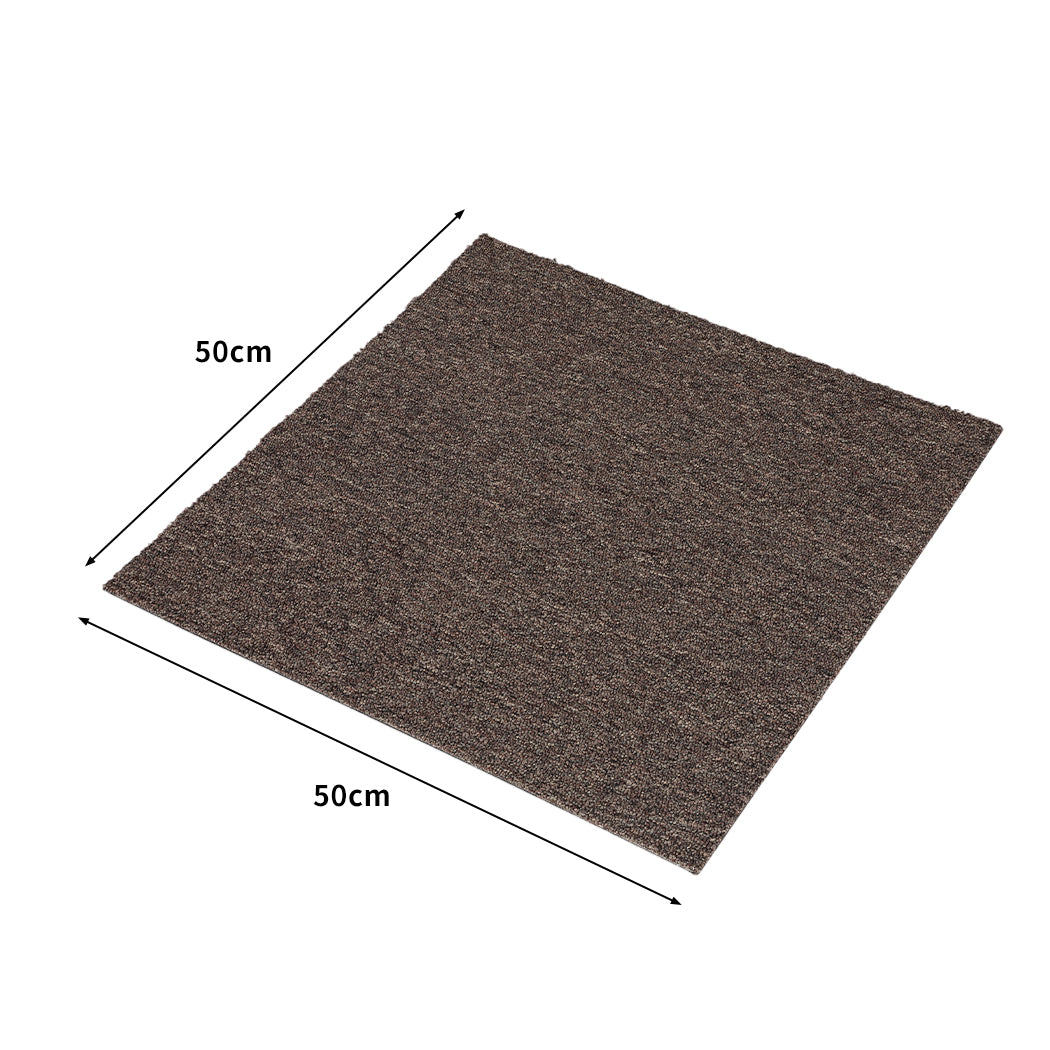Marlow 20x Carpet Tiles 5m2 Box Heavy Chocolate-1919892882030989314