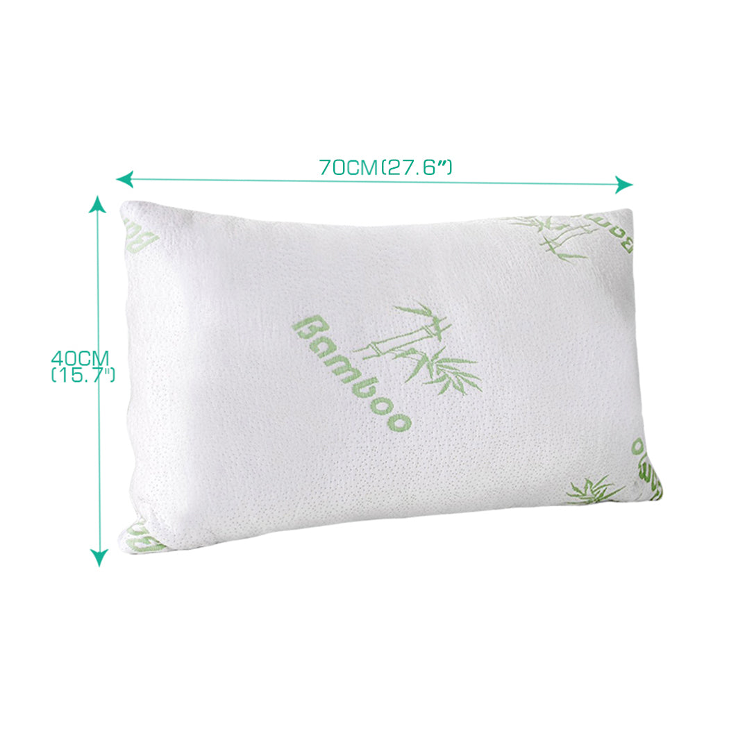 DreamZ 2x Memory Foam Pillow Bamboo-1954802698666774530