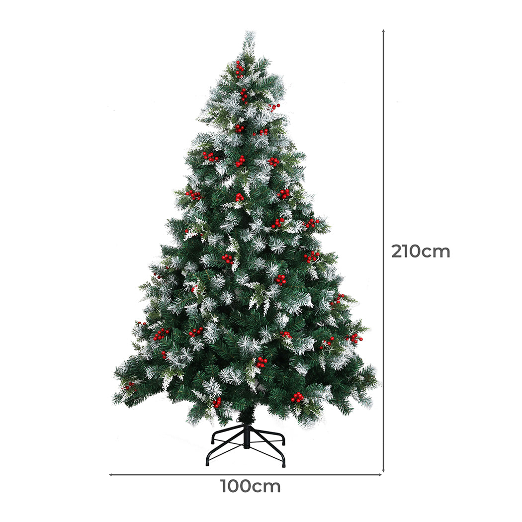 SANTACO Christmas Tree Snow Flocked 2.1M-1954802398560129026