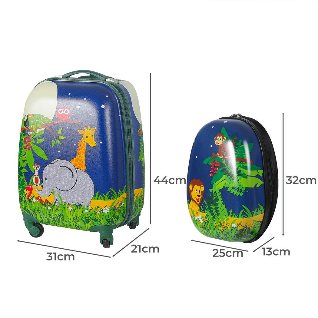 BoPeep 16''13'' 2PCS Kids Luggage Set Jungle-1954802778295635970