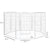PaWz 8 Panel 48'' Pet Dog Playpen Puppy White 4kg chicken-1973193828466823170
