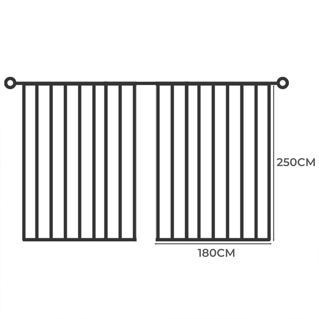Marlow 2XBlockout Curtains Chenille 180x250 Grey CD1016-180x250-DG-1954802976317116418