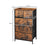 Levede Storage Cabinet Tower Chest of Drawers Dresser Tallboy Drawer Retro Brown