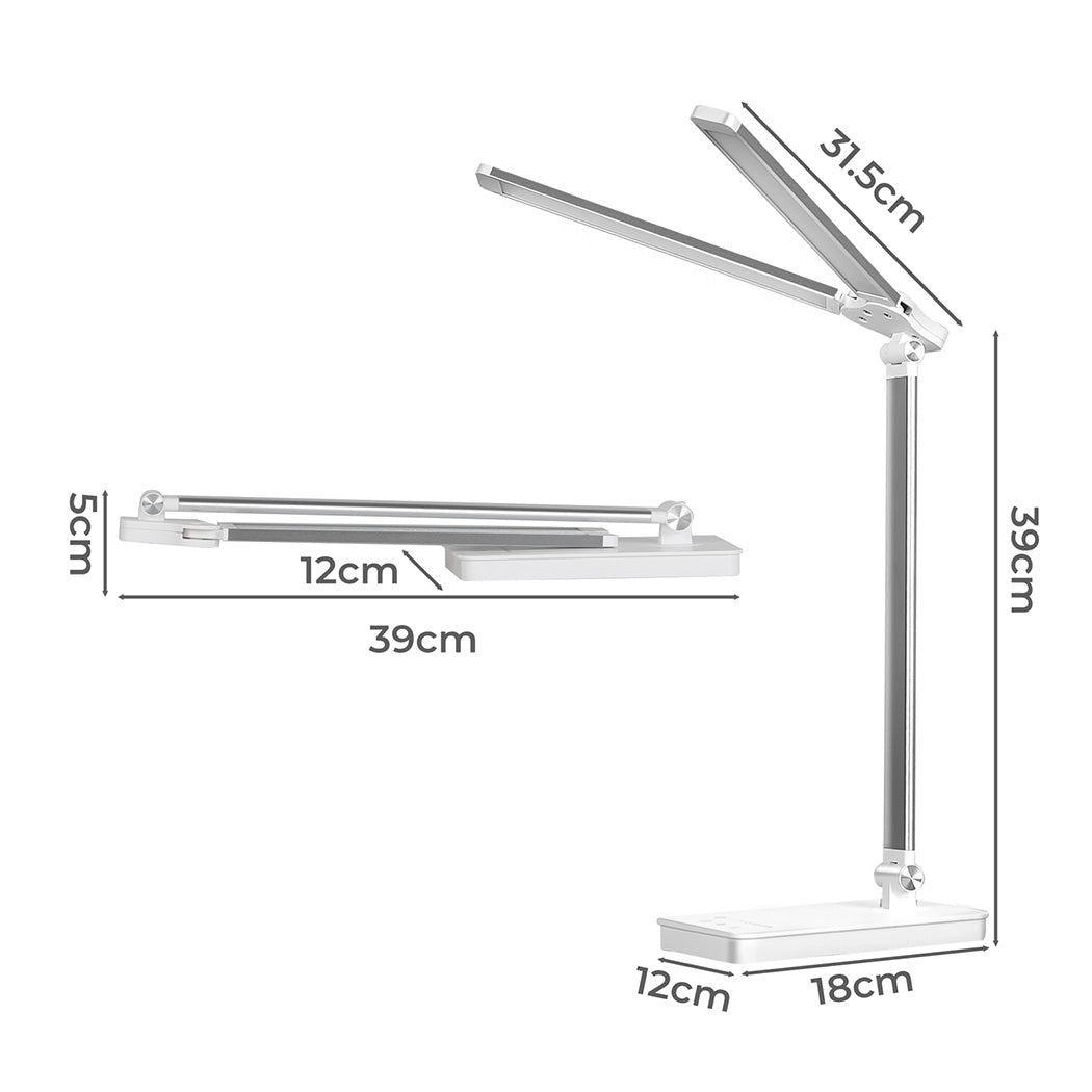 Emitto Double Head Desk Lamp LED Light Eye Caring USB-1954802474523168770