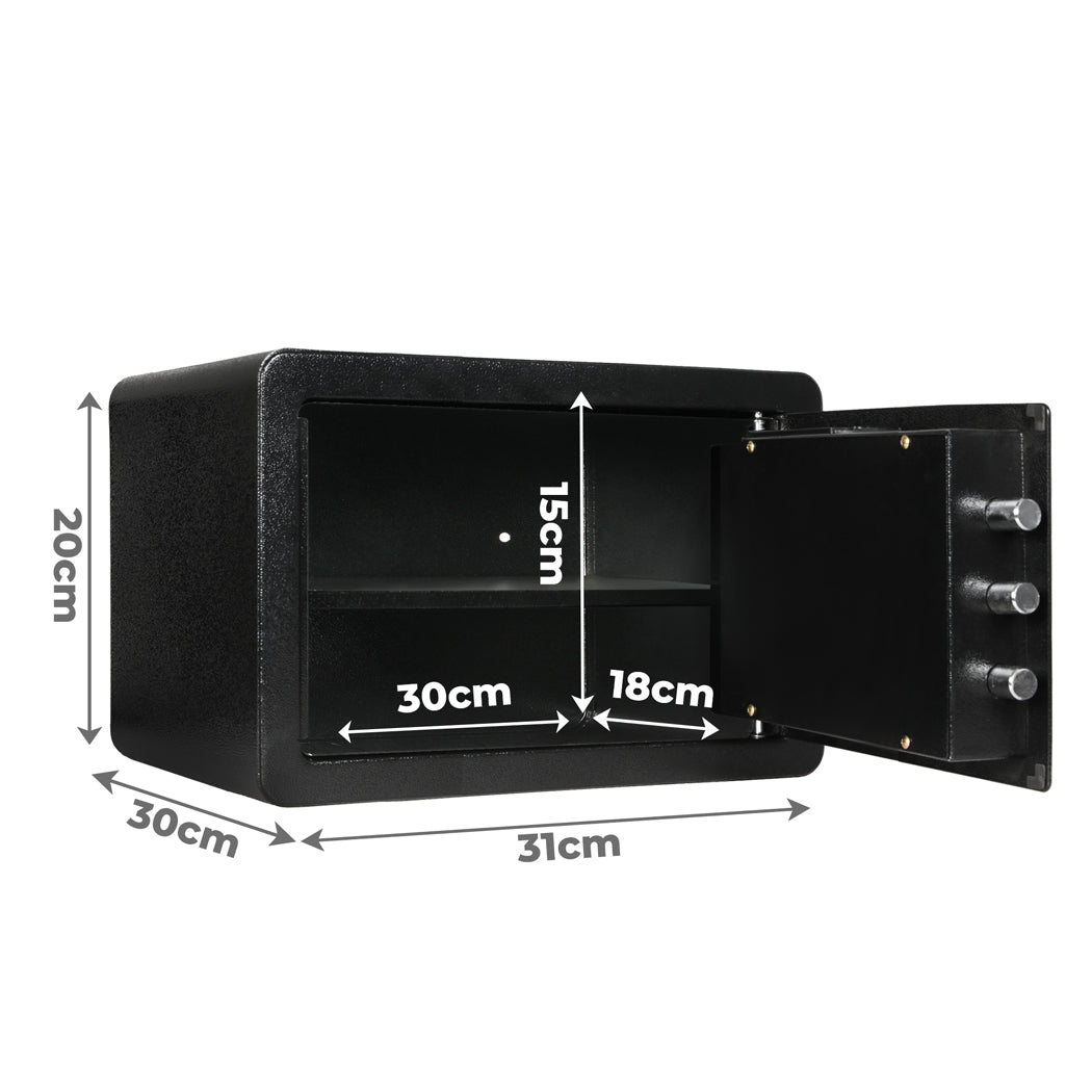8.1L Digital Security Safe Box Fingerprint Key Lock-1954802456043065346