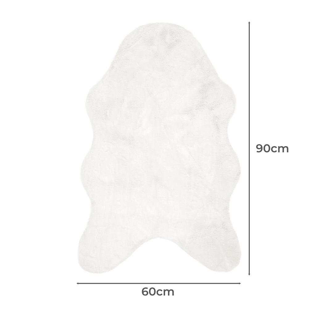 Marlow Floor Shaggy Rugs Area Rug Faux 60X90CM-1954802714970034178