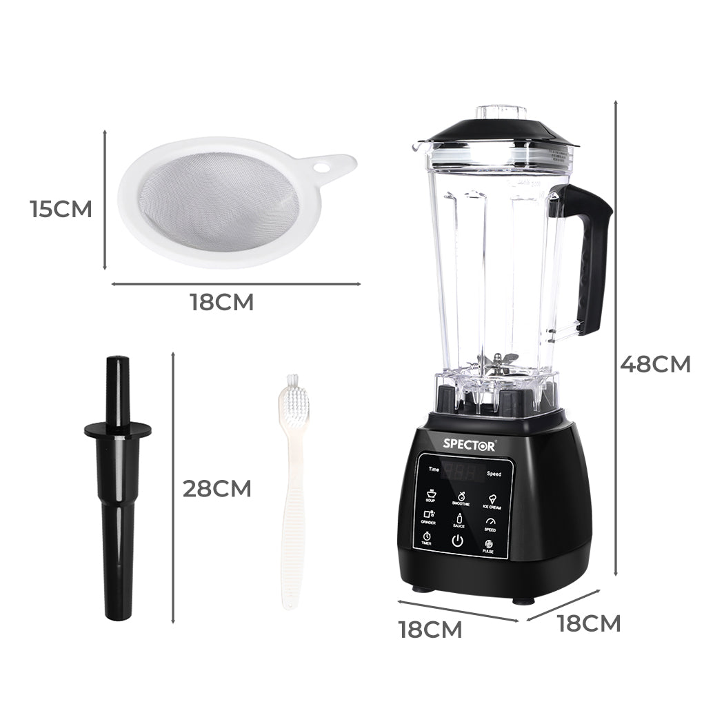 Spector 2L Commercial Blender Mixer Black-1910113176180101121