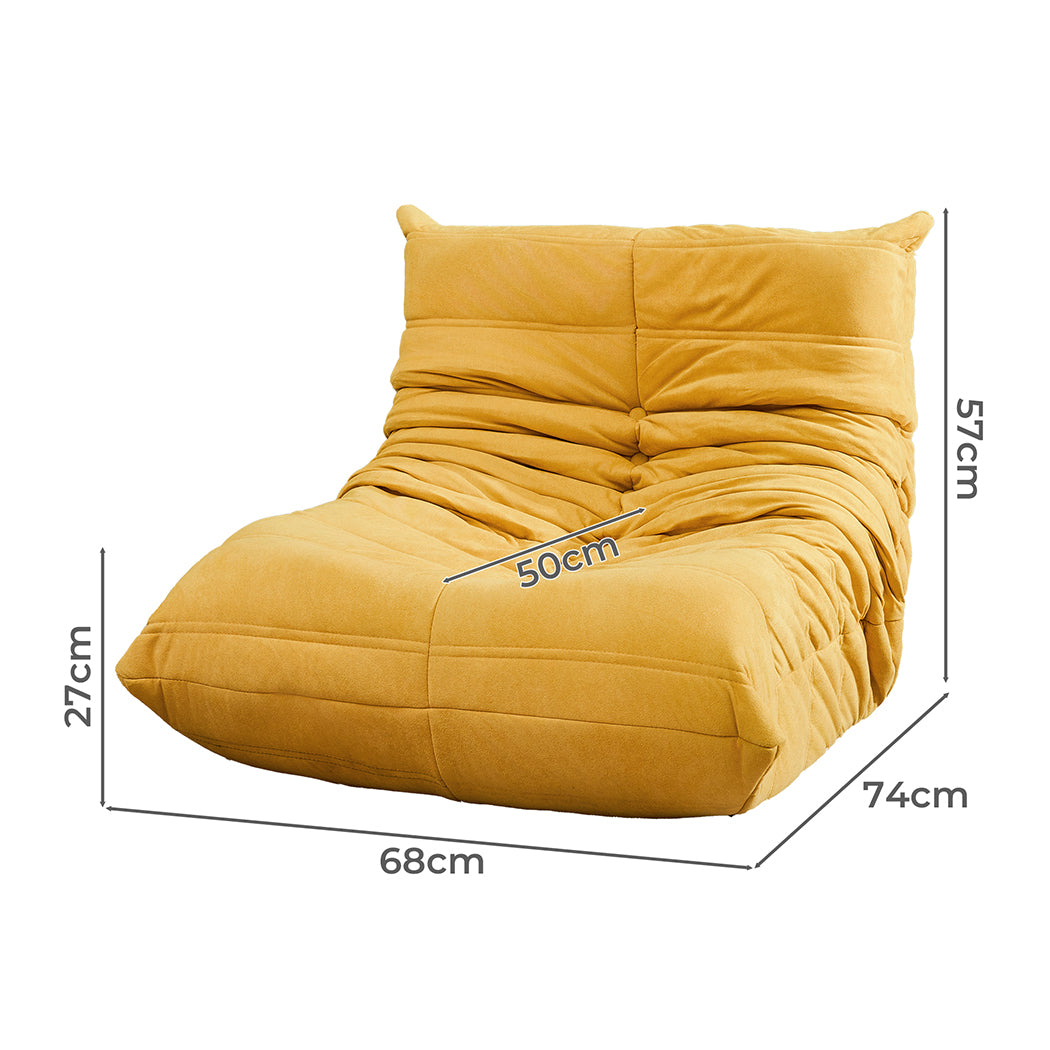 Levede Kids Floor Chair Foam Sofa Replica Single Lazy Recliner Children Couch-1954802347230236674