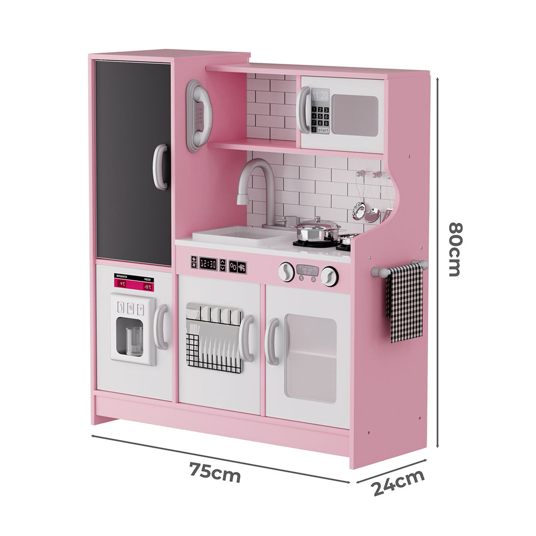 Bopeep Kids Kitchen Set Wooden Pretend Play Cooking Toy-1954802473877245954