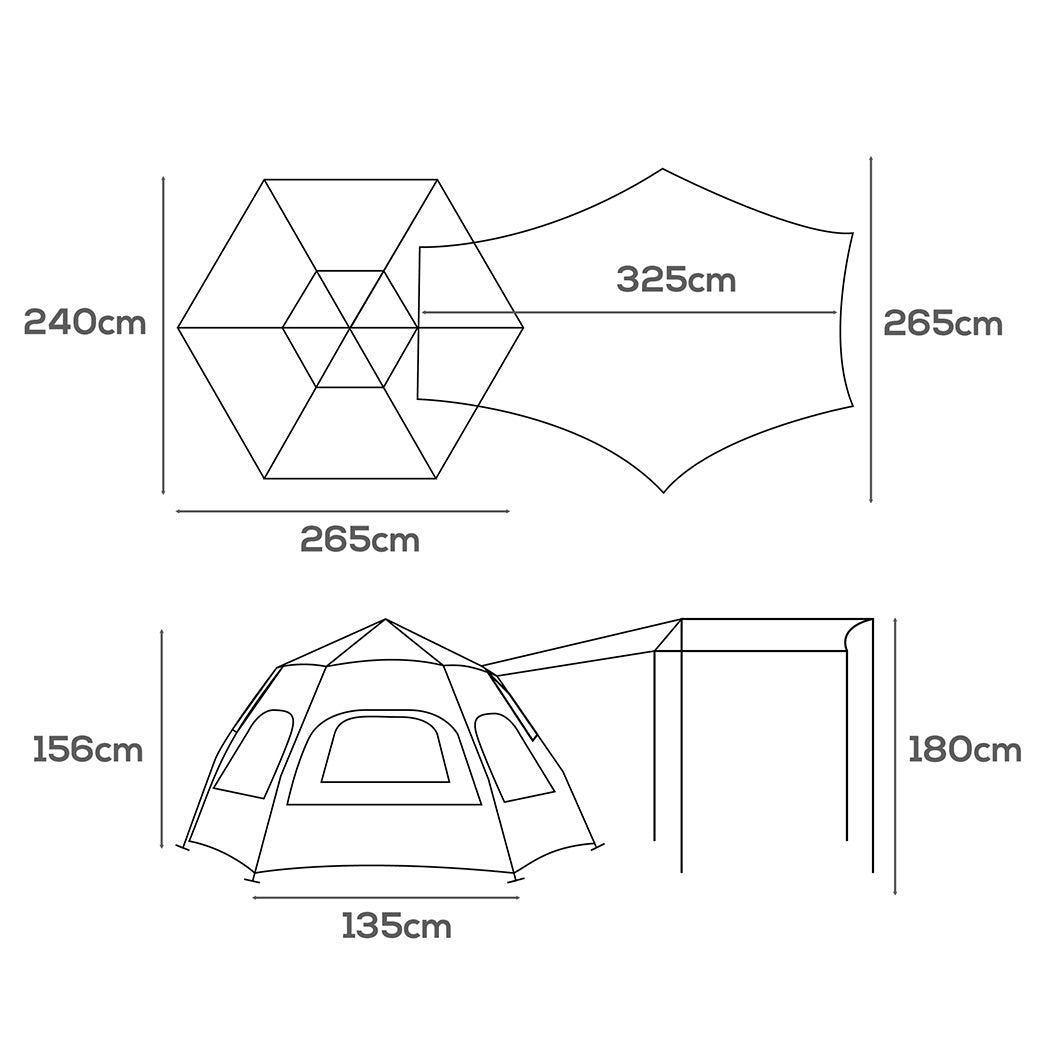 Mountview Instant Tent Pop up Camping-1954802649480171521