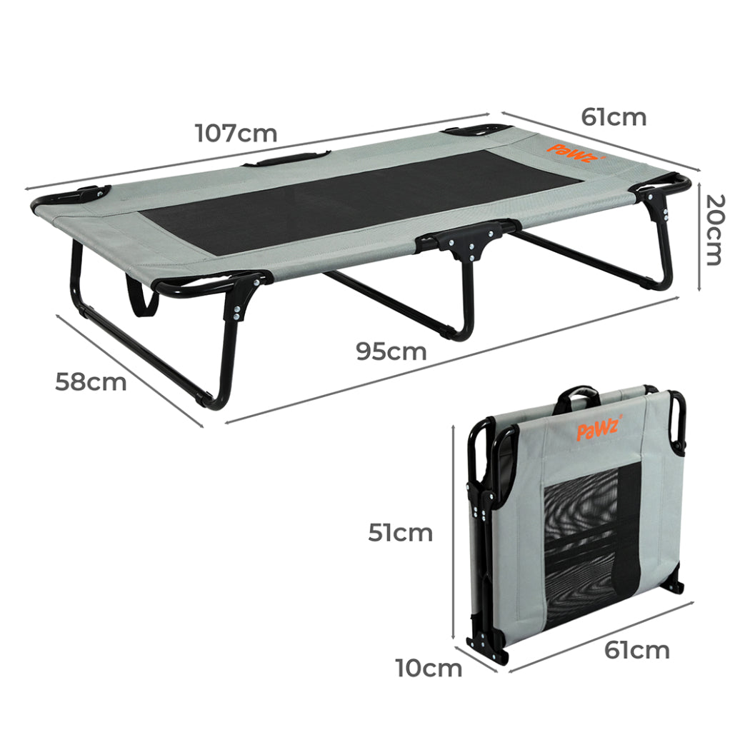 Pawz Pet Elevated Bed Dog Raised Trampoline Foldable Large L Size-1954802483394121729