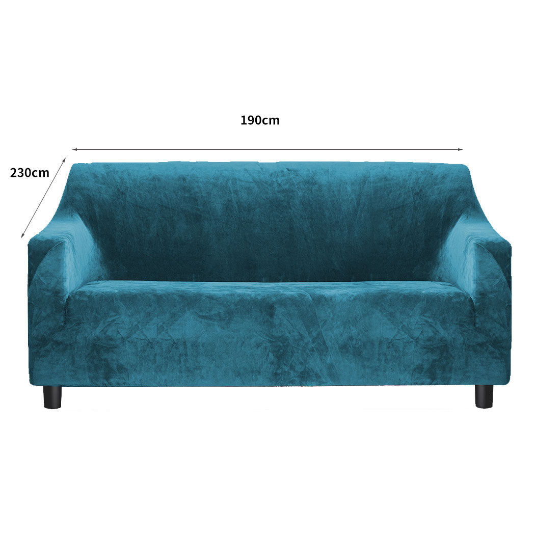 Marlow Sofa Covers 3 Seater High Stretch Green Agate Green-1954802340930392066