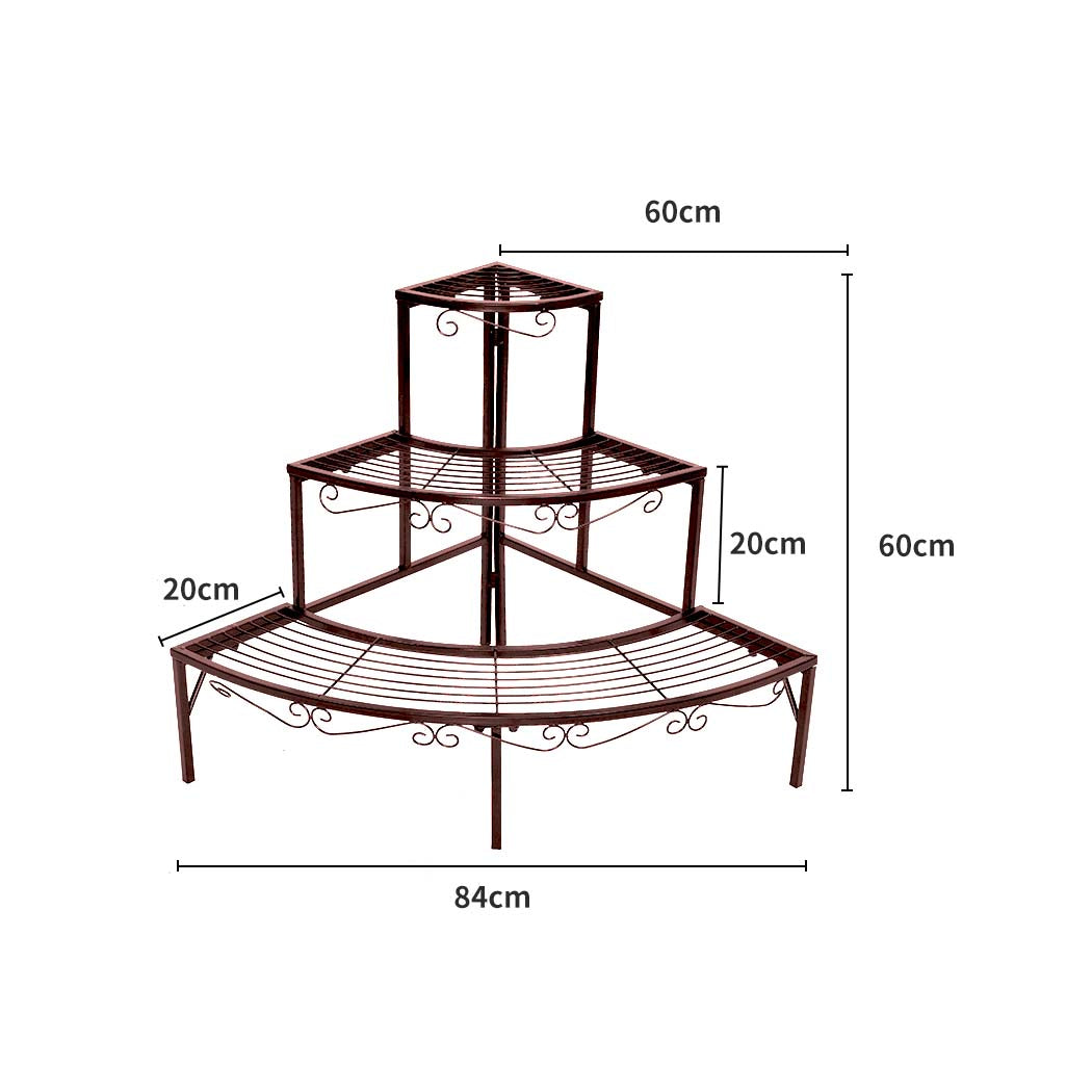 Levede Plant Stand Outdoor Indoor Metal-1910112810445180930