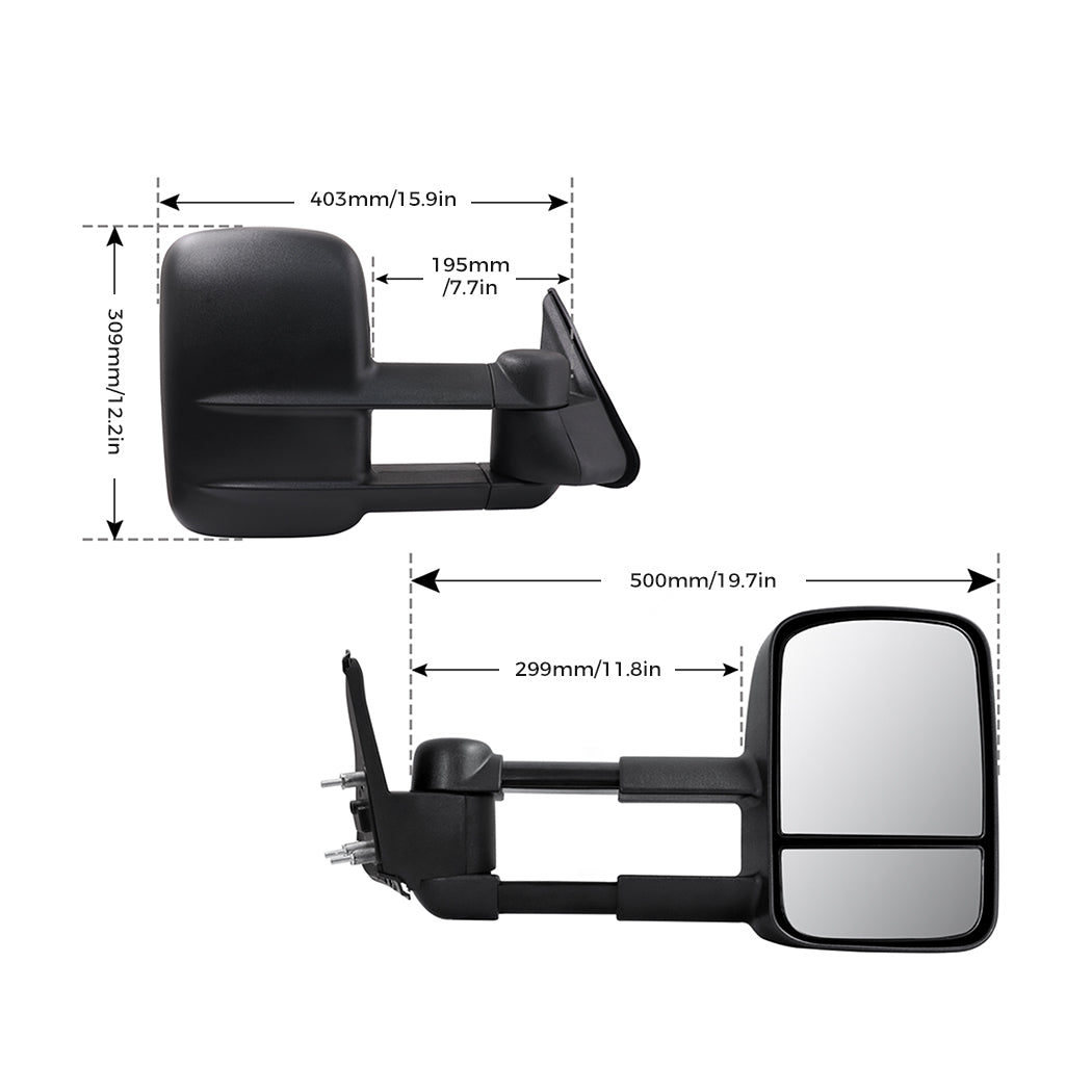 Galvan 2x Extendable Towing Mirrors-1954802615778938882