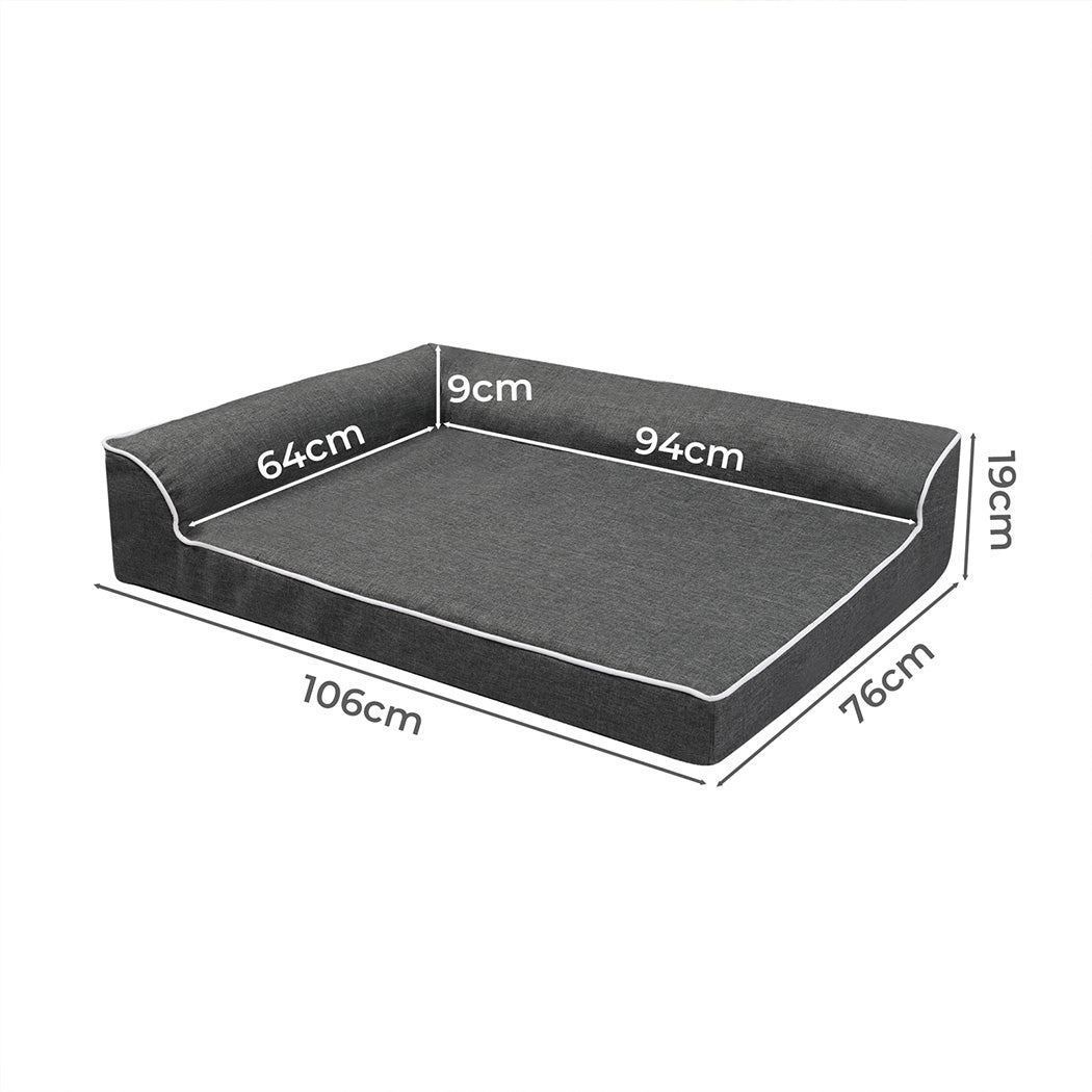 Pawz Orthopedic Dog Bed XL Grey-1954802427765067777