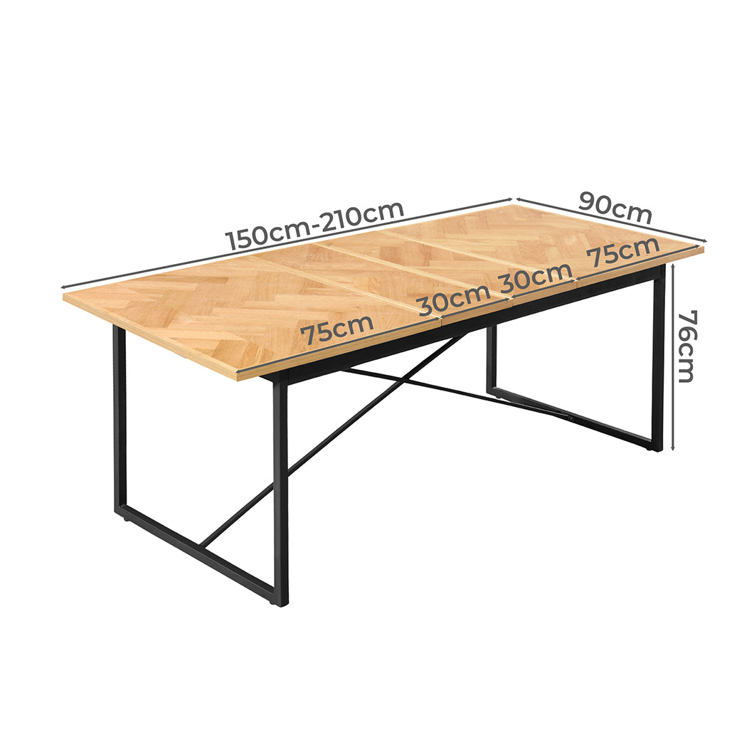 Levede Dining Table Extendable Rectangle Kitchen-1954802378700099586