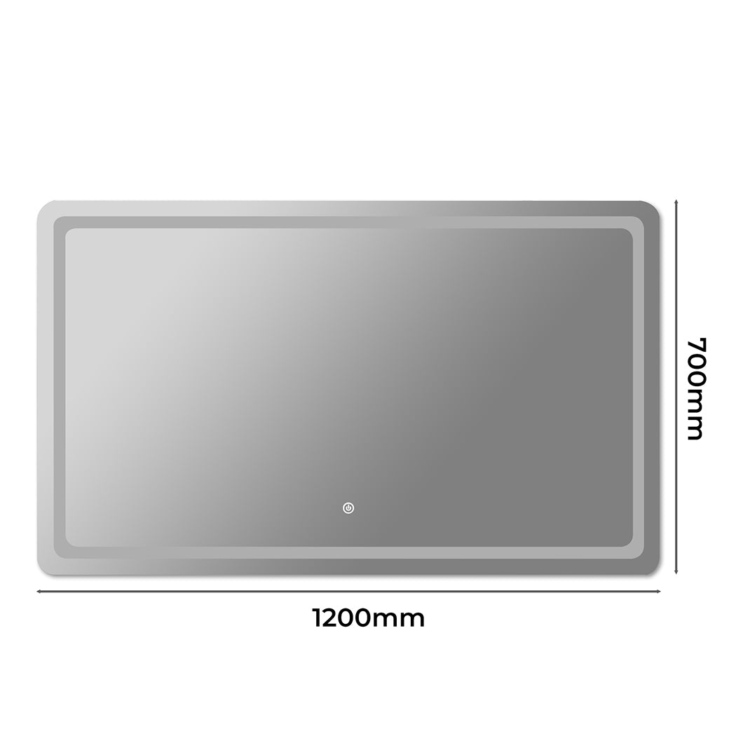 EMITTO LED Wall Mirror Anti-fog Bathroom 120x70cm 70x120-1910112986043912194