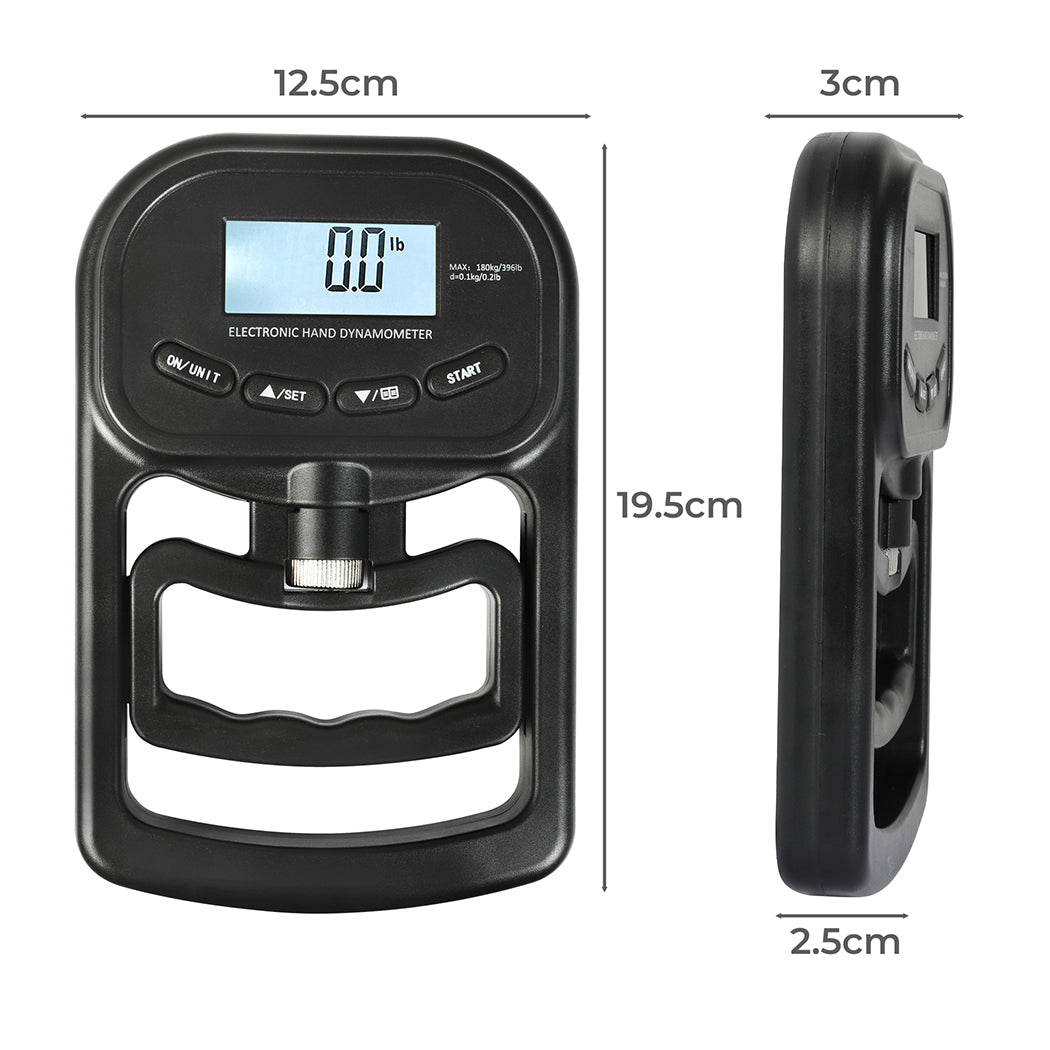 Centra Electronic Hand Dynamometer Grip Black-1954802468244295681