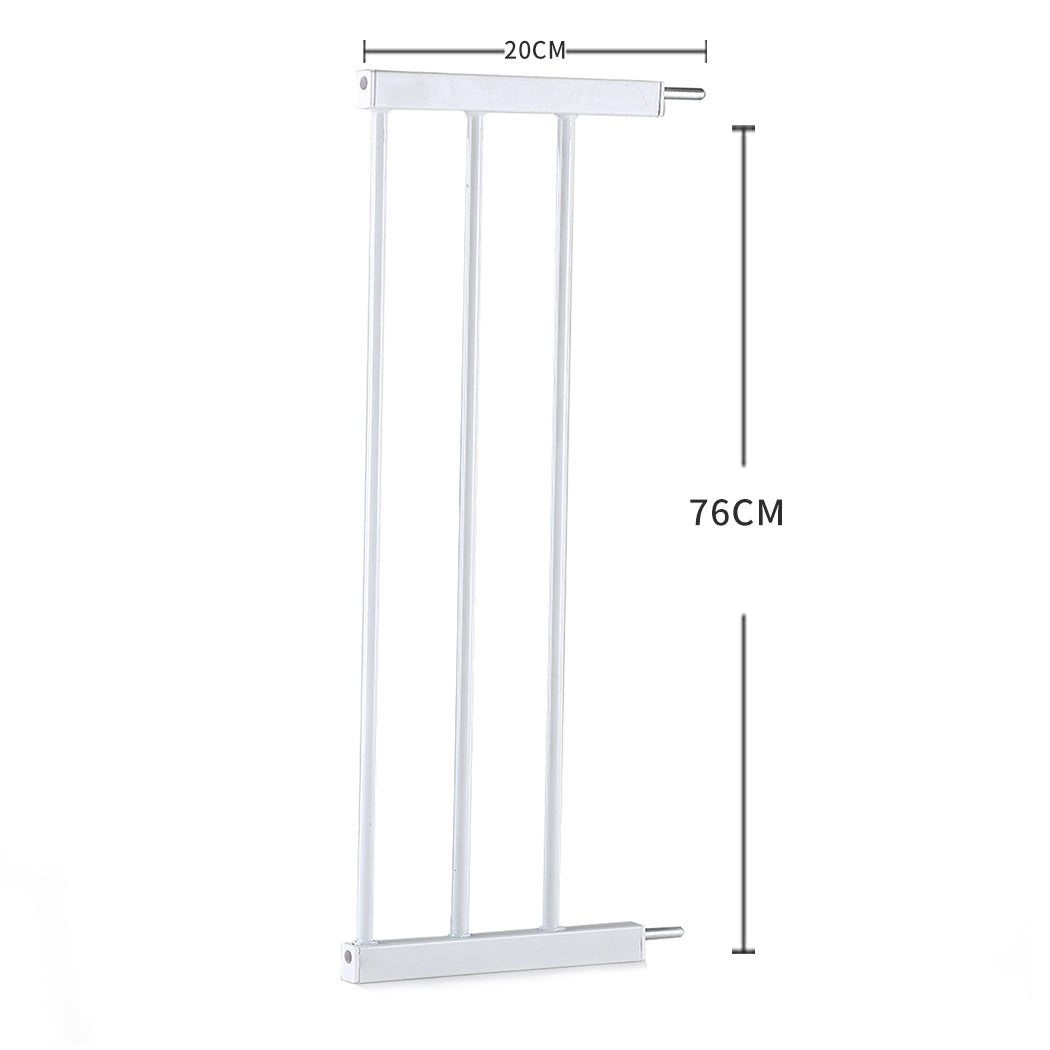 Levede Baby Safety Gate Adjustable Pet White 20cm Extension-1954802908025458689