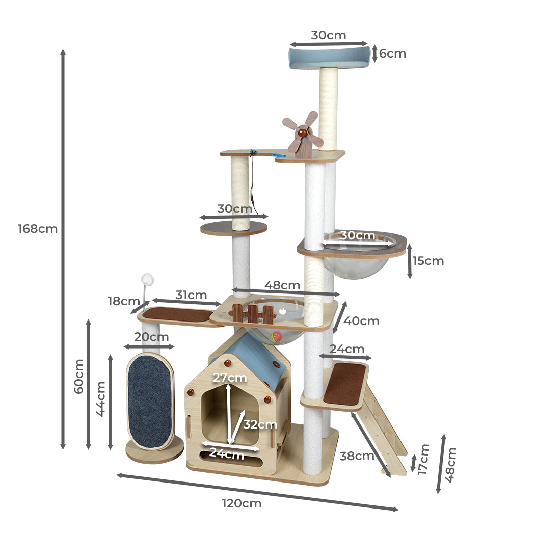 PaWz Cat Tree Scratching Post Scratcher-1954802560145690626