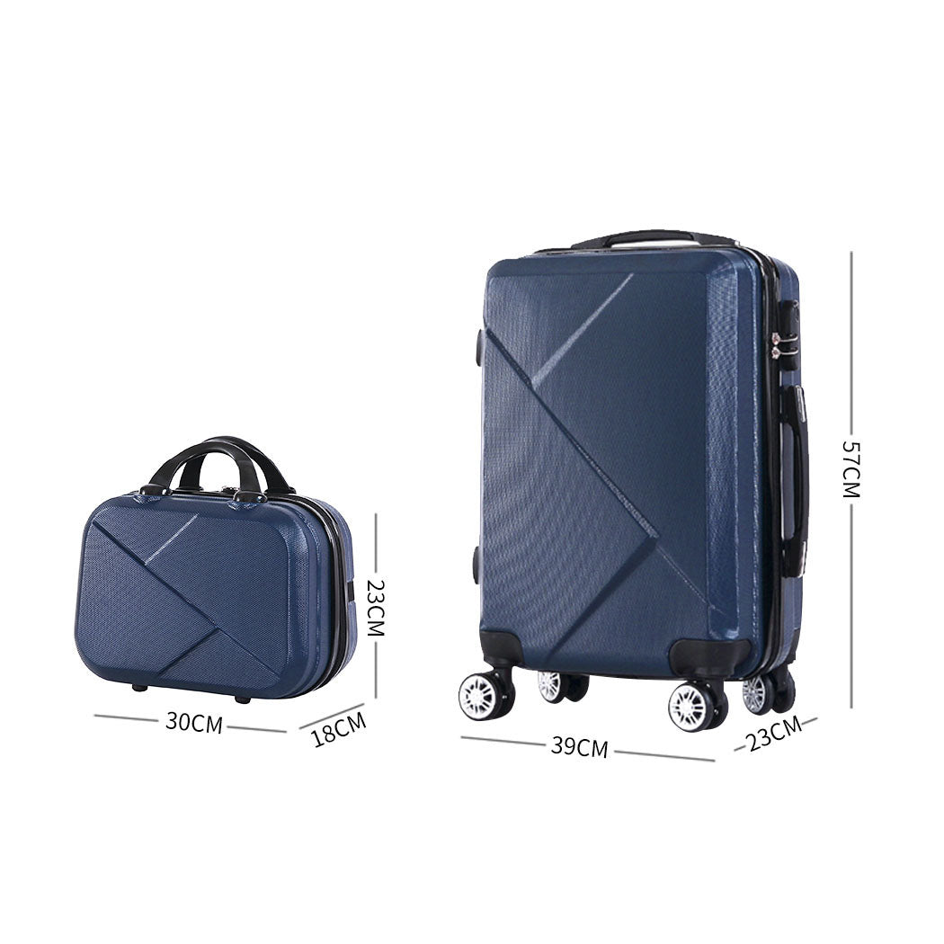 Slimbridge 2pcs 20"Travel Luggage Set Novy-1954802808620453890
