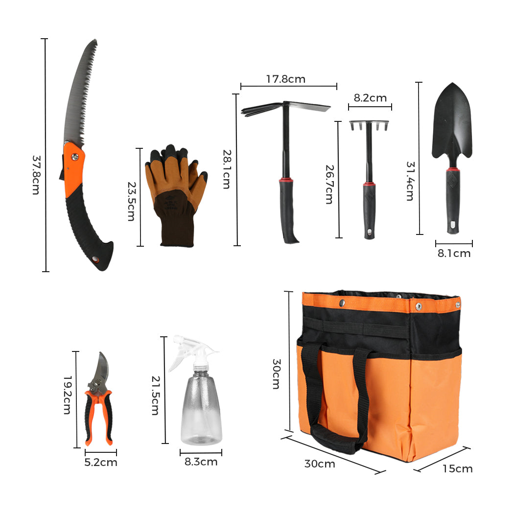 Lambu Gardening Hand Tools 7PC with Storage Bag-1954802717335621633