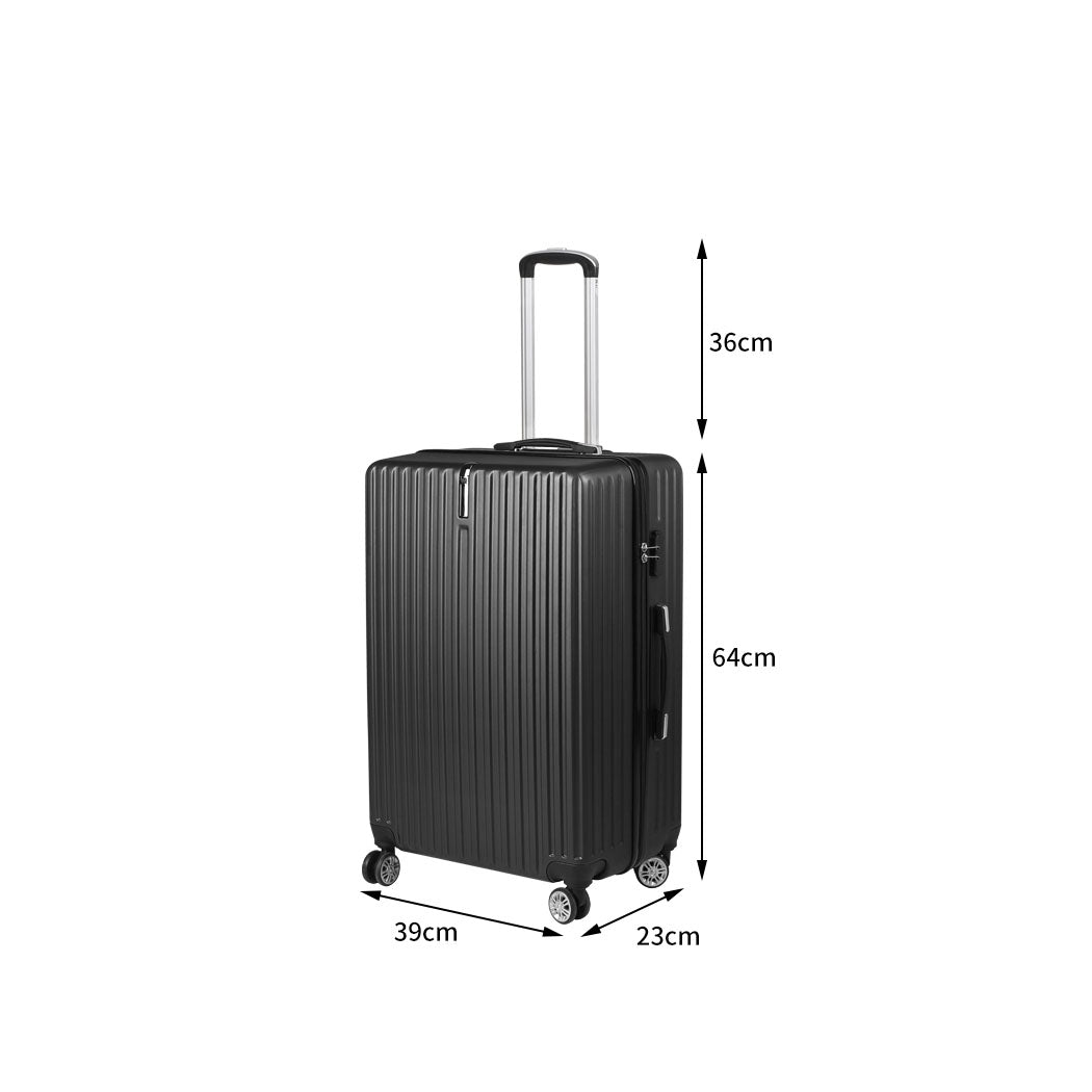 Slimbridge 24" Inch Luggage Suitcase Black 24 inch-1954802809878745090