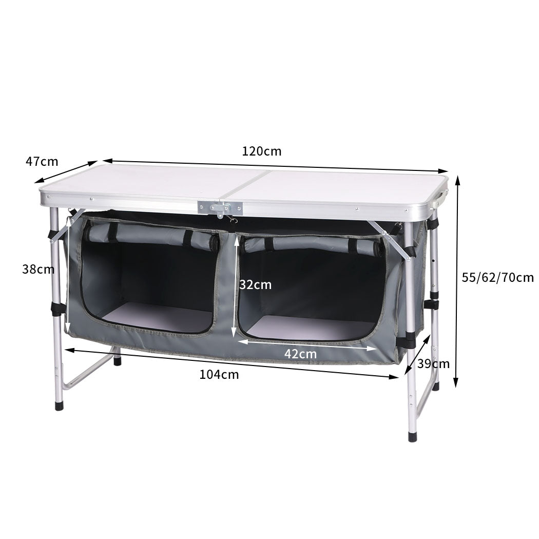 Levede Folding Camping Table Aluminium-1919892857418813442