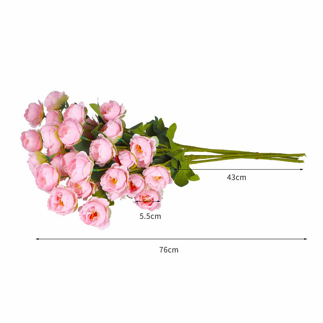 Lambu Artificial Flowers Silk Roses Pink-1954802596493529090