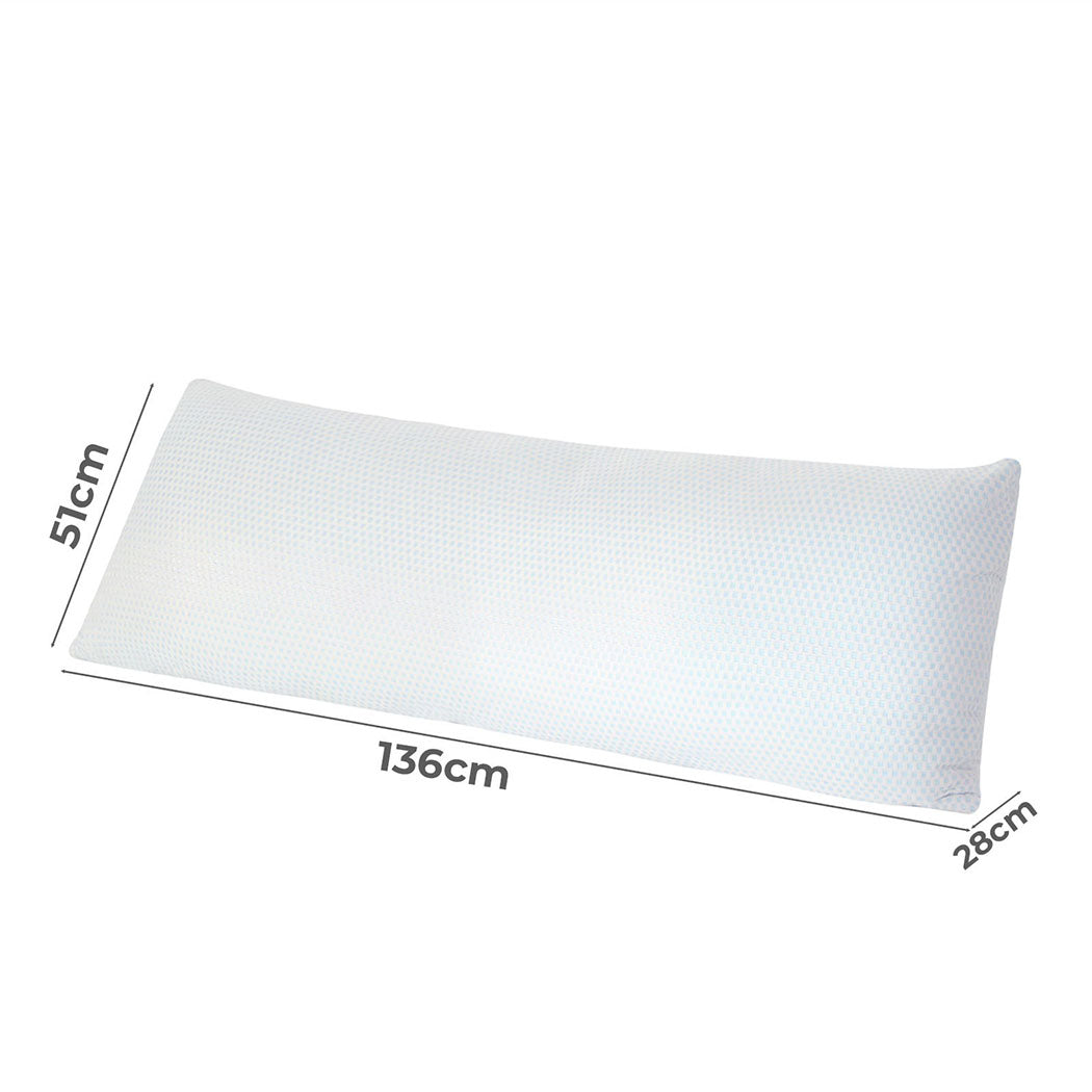 Dreamz Full Body Pillow Memory Foam Soft Maternity-1973193582269566978