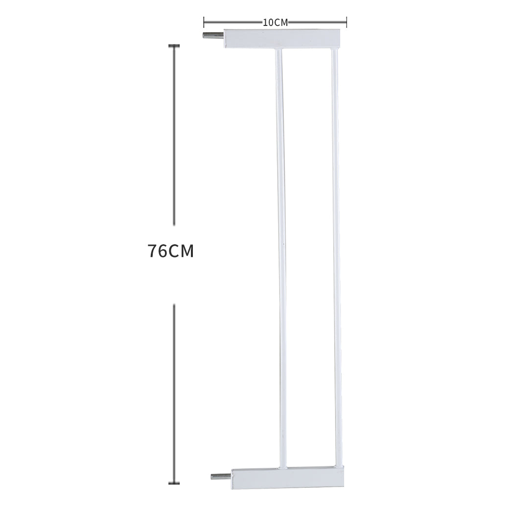 Levede Baby Safety Gate Adjustable Pet White 10cm Extension-1910113187139817474