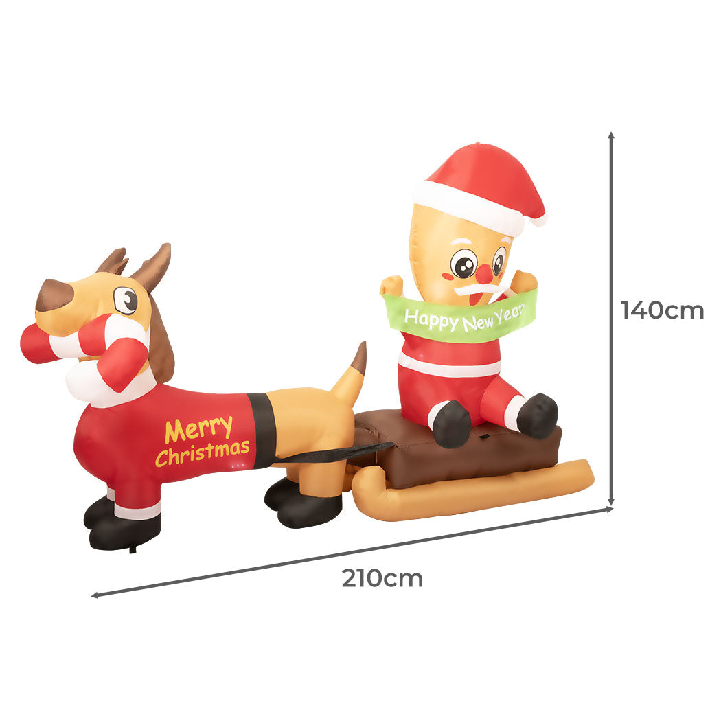 Santaco Christmas Inflatable 2.1M Xmas-1954803031933587458